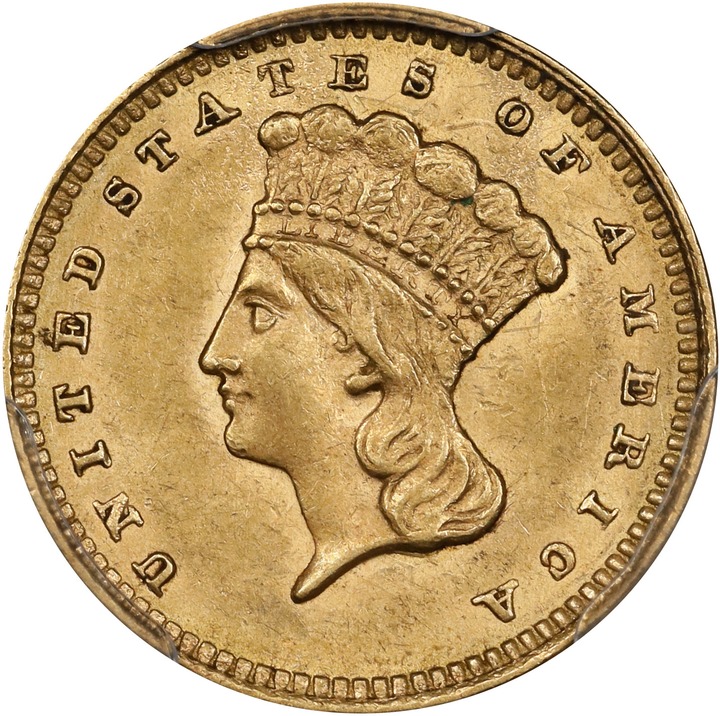 1861 G$1 XF45 CAC thumbnail 23