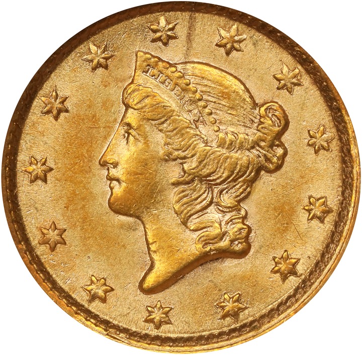 1854 G$1 Type 1 MS thumbnail 17