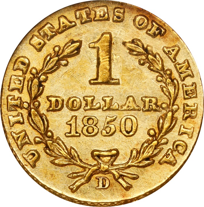 1850-D G$1 MS thumbnail 20