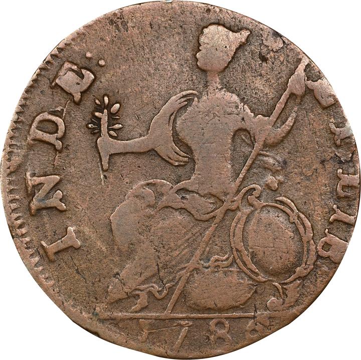 1786 Copper Connecticut, Mailed Bust Left MS BN VF35 BN thumbnail 4