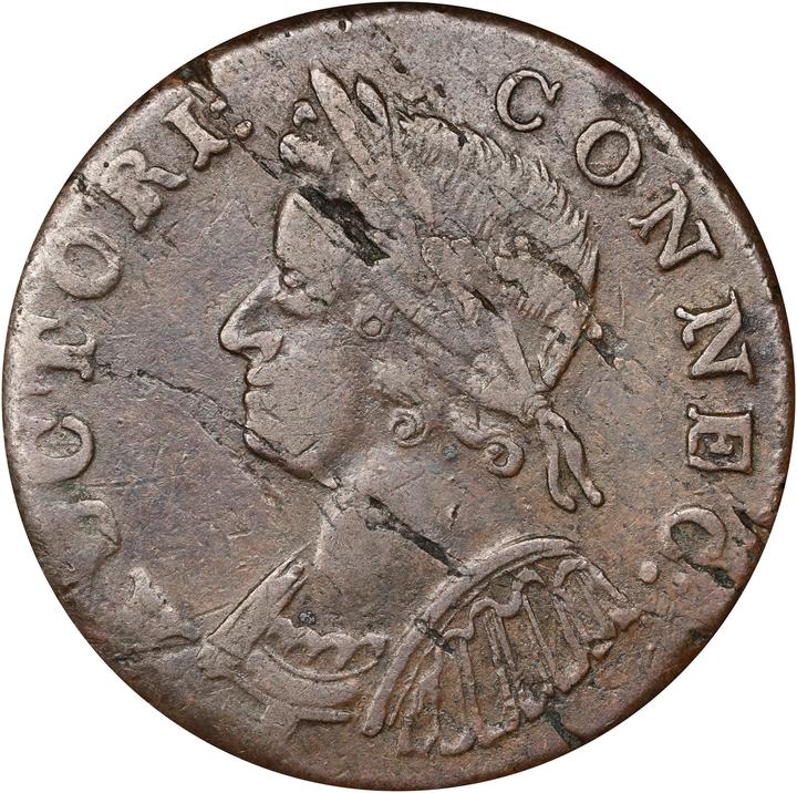 1786 Copper Connecticut, Mailed Bust Left MS BN MS63 BN thumbnail 21
