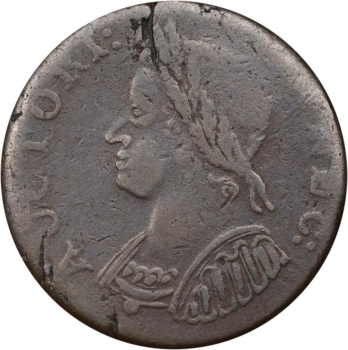 1786 Copper Connecticut, Mailed Bust Left MS BN VF20 BN thumbnail 3