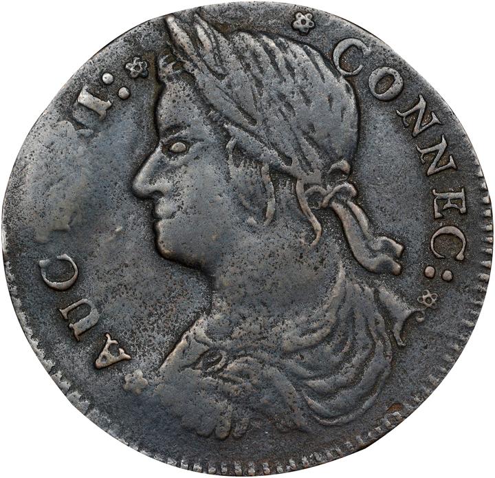 1787 Copper Connecticut, Draped Bust Left, ETLIR MS BN thumbnail 12