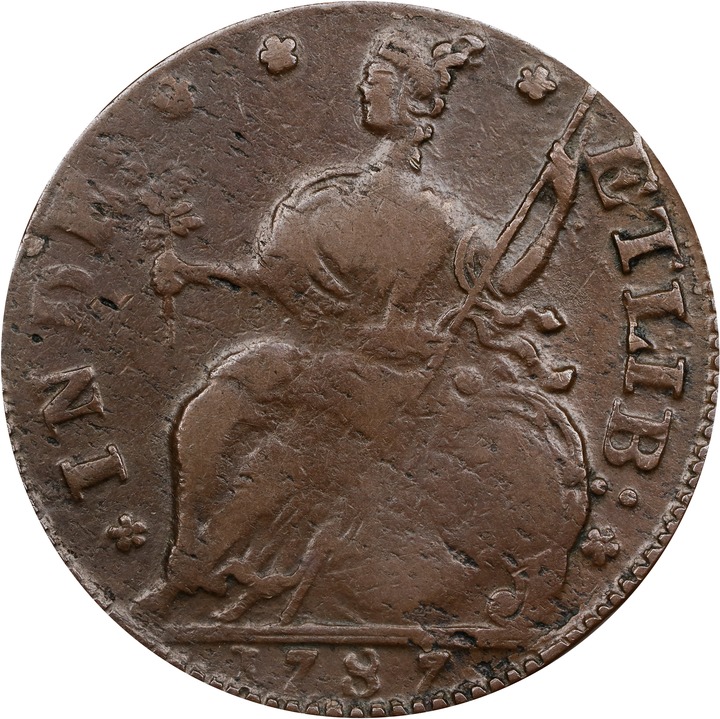 1787 Copper Connecticut, Mailed Bust Left MS BN XF40 BN thumbnail 4