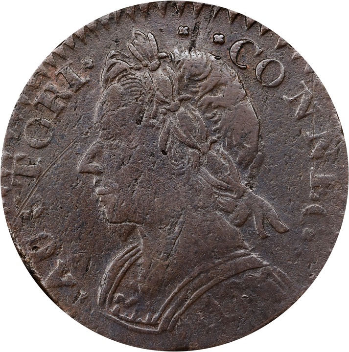 1787 Copper Connecticut, Mailed Bust Left MS BN VF35 BN thumbnail 3