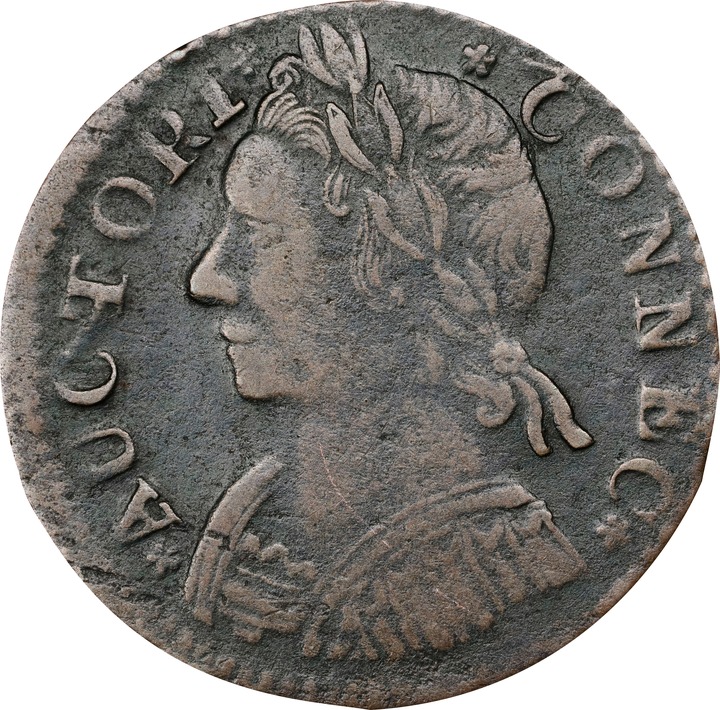 Image for 1787 Copper Connecticut, Mailed Bust Left MS BN VF30 BN