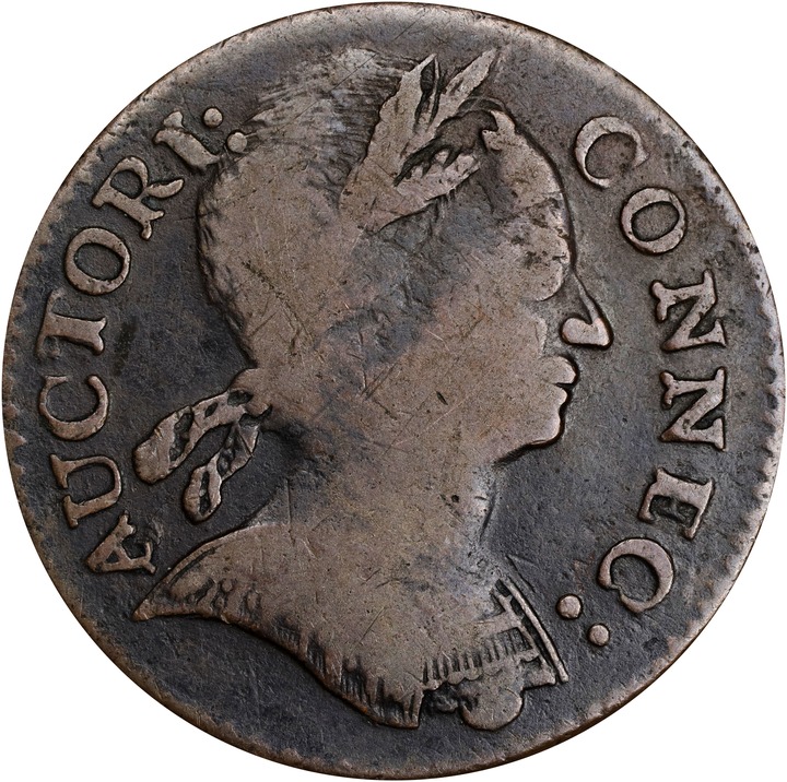 Image for 1785 Copper Connecticut, Bust Right MS BN F12 BN
