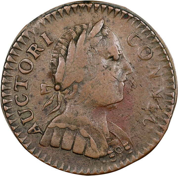 Image for 1786 Copper Connecticut, Small Head Right, ETLIB INDE MS BN XF45 BN