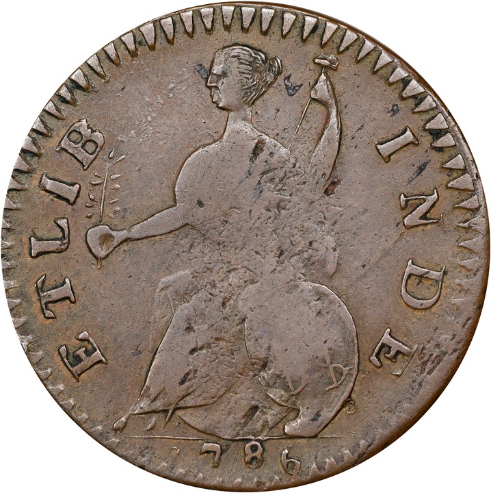1786 Copper Connecticut, Small Head Right, ETLIB INDE MS BN AU53 BN thumbnail 8
