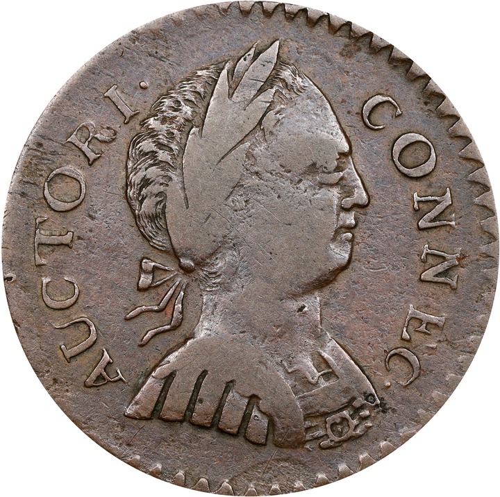 1786 Copper Connecticut, Small Head Right, ETLIB INDE MS BN AU53 BN thumbnail 13