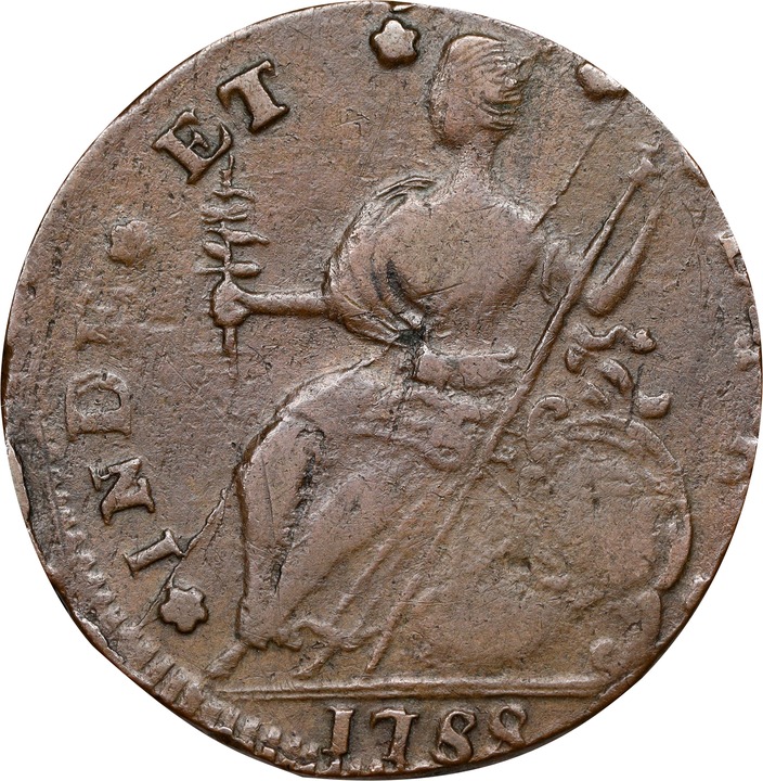 1788 Copper Connecticut, Mailed Bust Left, CONNLC MS BN VF30 BN thumbnail 2