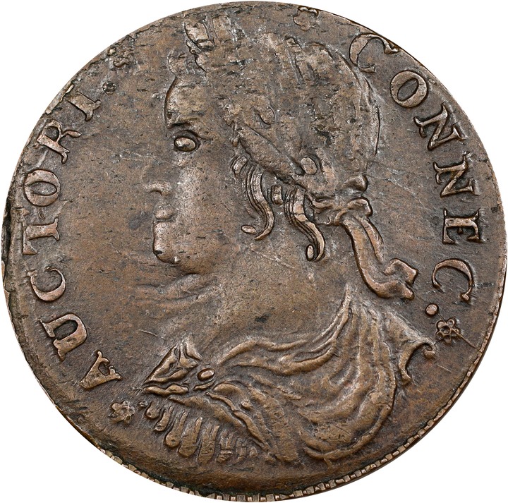 1788 Copper Connecticut, Draped Bust Left MS BN MS61 BN thumbnail 9