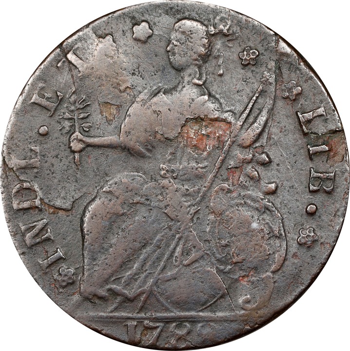 1788 Copper Connecticut, Draped Bust Left, INDL MS BN G6 BN thumbnail 4