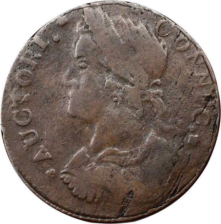 Image for 1788 Copper Connecticut, Draped Bust Left MS BN VF20 BN