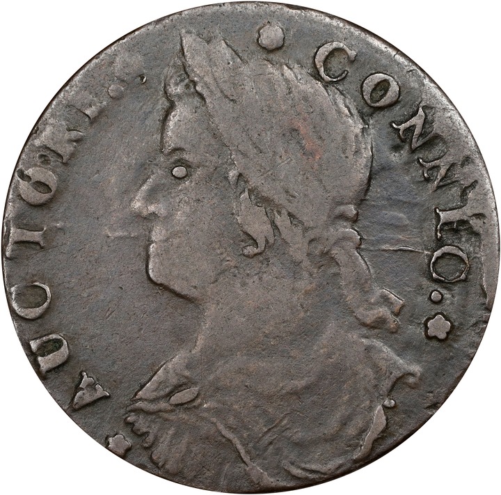 Image for 1788 Copper Connecticut, Draped Bust Left MS BN VF35 BN