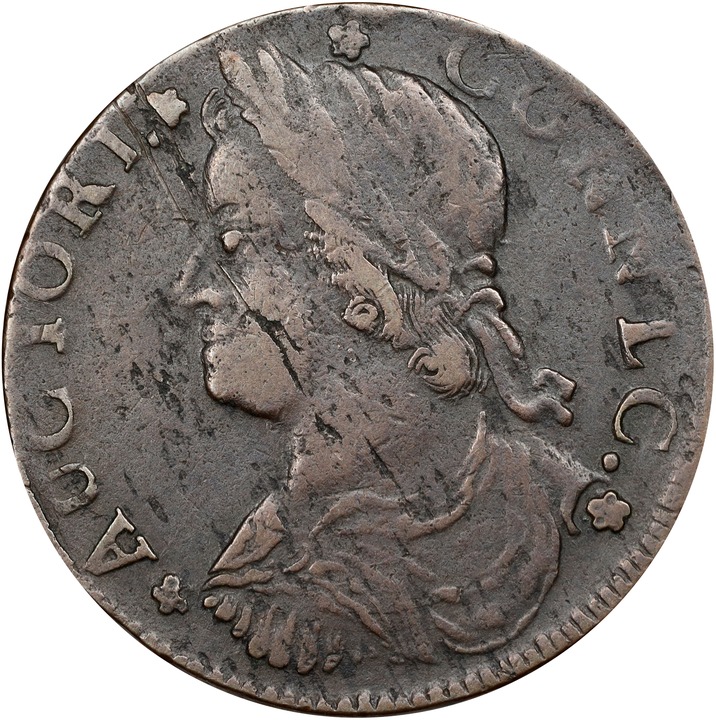 1788 Copper Connecticut, Draped Bust Left, CONNLC MS BN F15 BN thumbnail 5