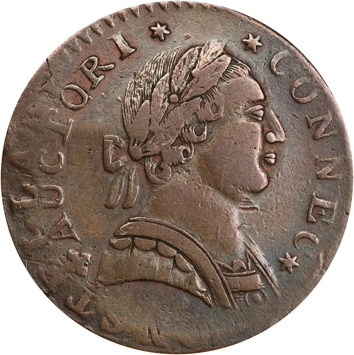 1788 Copper Connecticut, Mailed Bust Right MS BN thumbnail 13