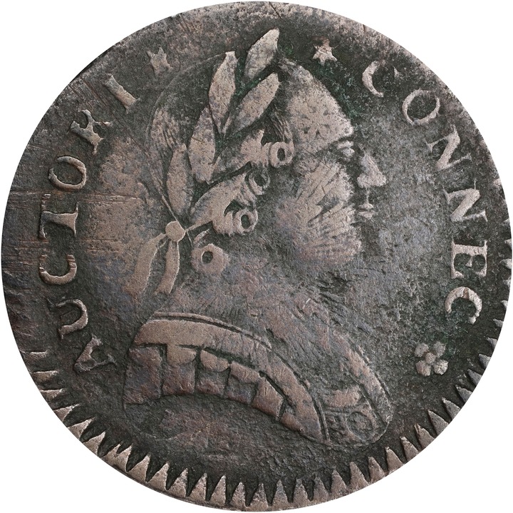 1788 Copper Connecticut, Mailed Bust Right MS BN thumbnail 17