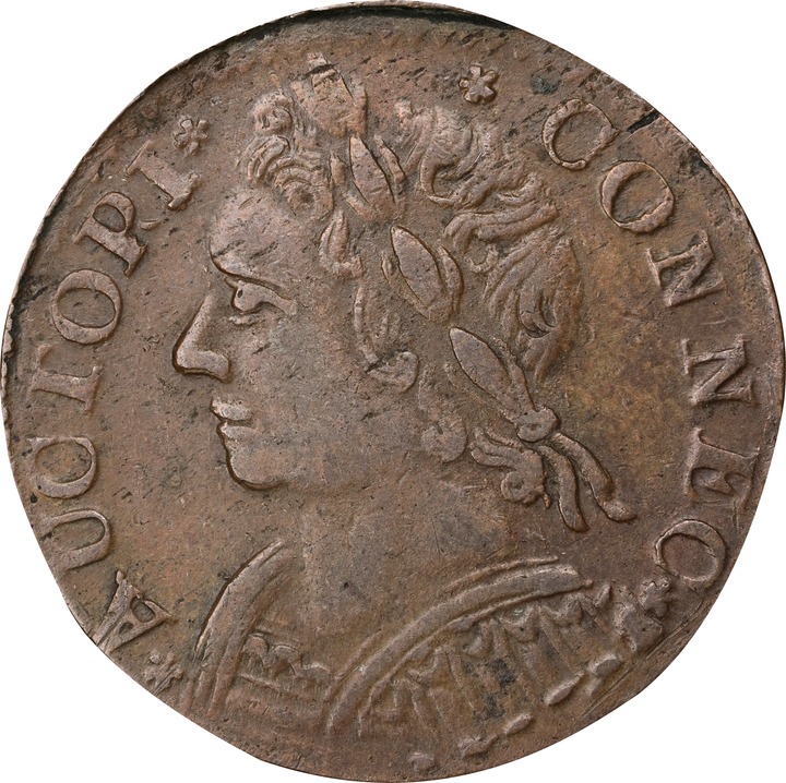 1788 Copper Connecticut, Mailed Bust Left MS BN MS61 BN thumbnail 5