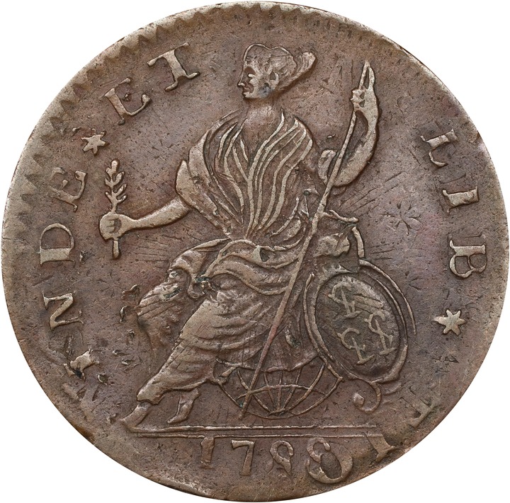 1788 Copper Connecticut, Mailed Bust Left MS BN VF25 BN thumbnail 18