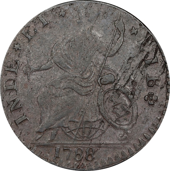 1788 Copper Connecticut, Mailed Bust Left MS BN MS61 BN thumbnail 20