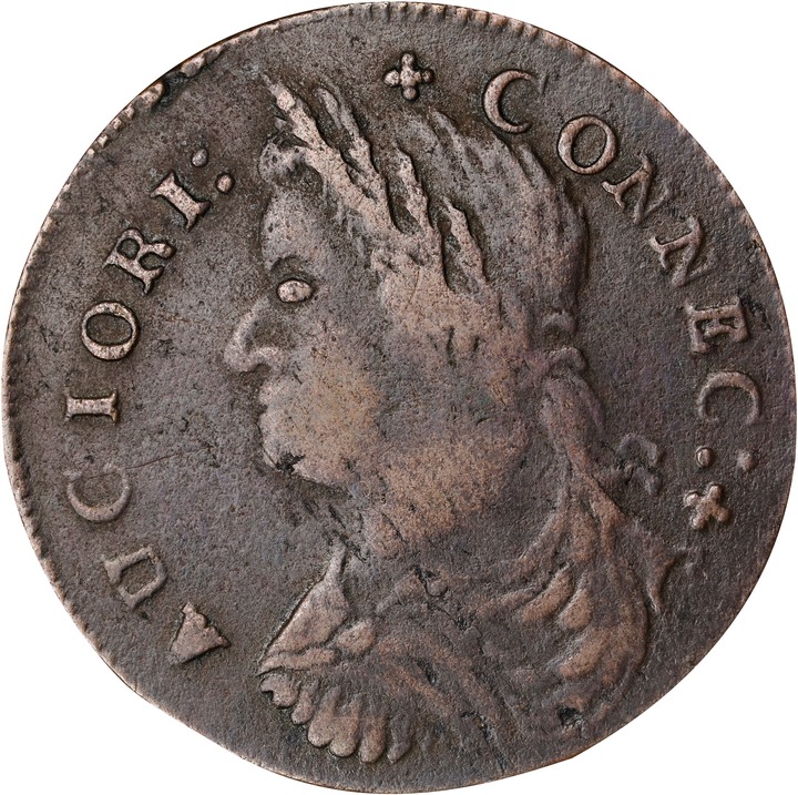 1787 Copper Connecticut, Draped Bust Left, AUCIORI MS BN XF45 BN thumbnail 15
