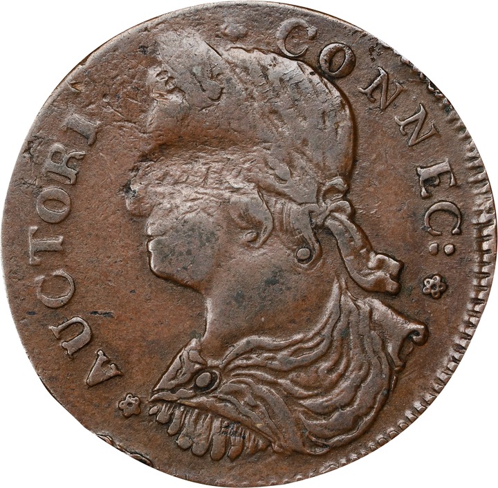 Image for 1787 Copper Connecticut, Draped Bust Left MS BN VF35 BN