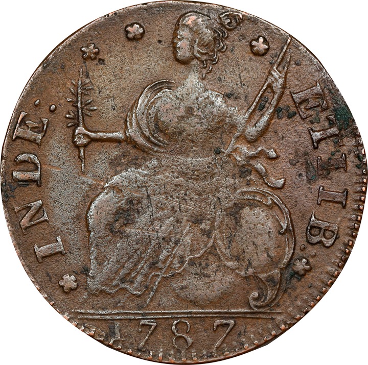 1787 Copper Connecticut, Draped Bust Left, AUCTOPI MS BN thumbnail 14