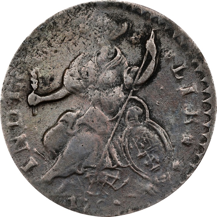 1787 Copper Connecticut, Draped Bust Left, CONNLC MS BN VG8 BN thumbnail 4