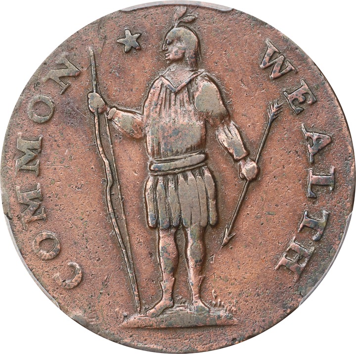 1788 Cent Massachusetts, With Period MS BN VG8 BN CAC thumbnail 23