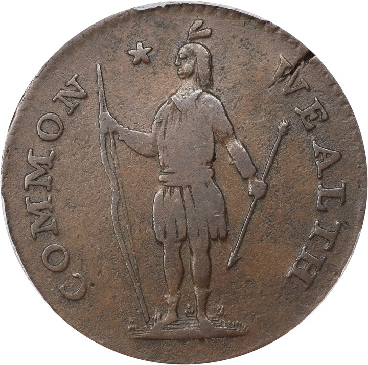 1788 Cent Massachusetts, With Period MS BN VG10 BN thumbnail 17