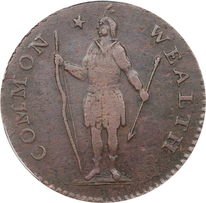 1788 Cent Massachusetts, With Period MS BN VG10 BN thumbnail 21