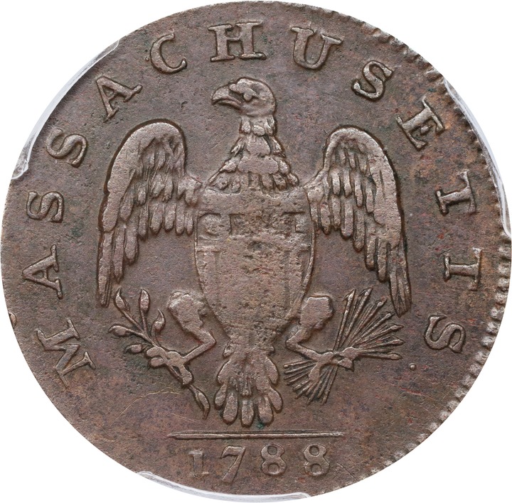 1788 Cent Massachusetts, With Period MS BN VG10 BN thumbnail 22