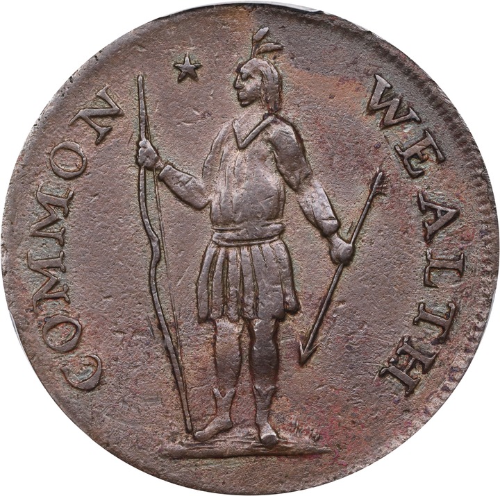 1787 Cent Massachusetts, Left Arrows MS BN thumbnail 8