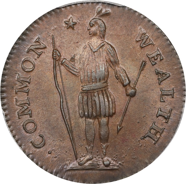 1787 Cent Massachusetts, Left Arrows MS BN thumbnail 11
