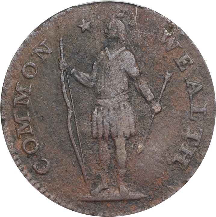 1787 Cent Massachusetts, Left Arrows MS BN thumbnail 15