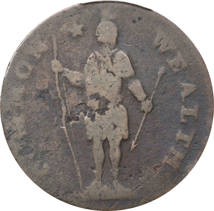 Image for 1788 Cent Massachusetts, With Period MS BN G6 BN
