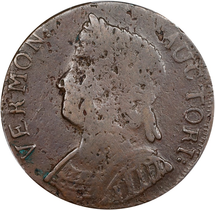 1786 Copper Vermont, Bust Left MS BN thumbnail 4