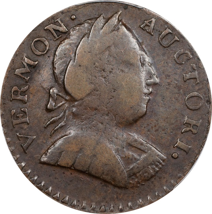 1787 Copper Vermont, Bust Right MS BN thumbnail 11