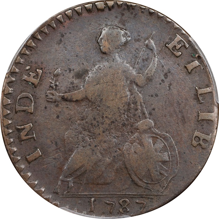 1787 Copper Vermont, Bust Right MS BN VF35 BN thumbnail 2