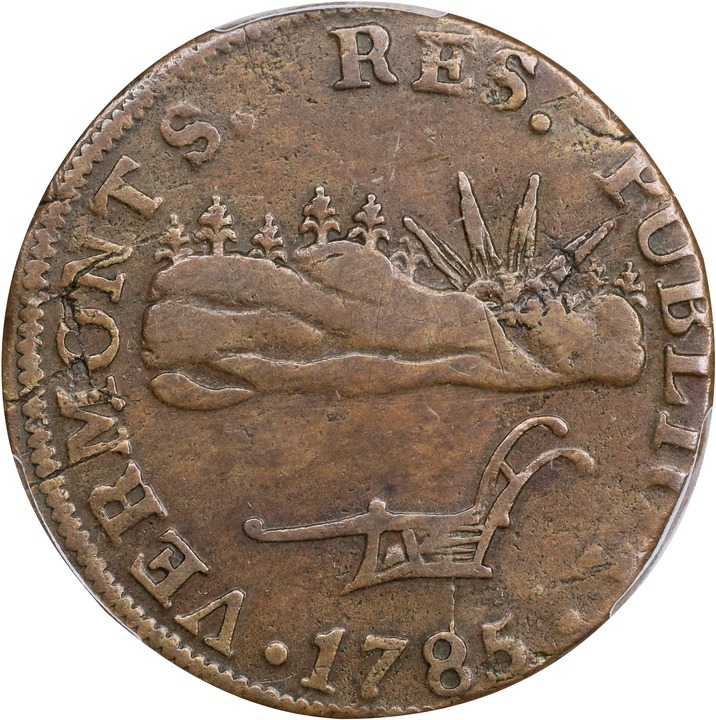 1785 Copper Vermont, VERMONTS MS BN thumbnail 15