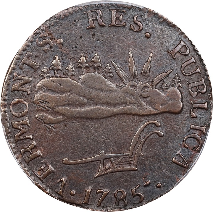 1785 Copper Vermont, VERMONTS MS BN thumbnail 17