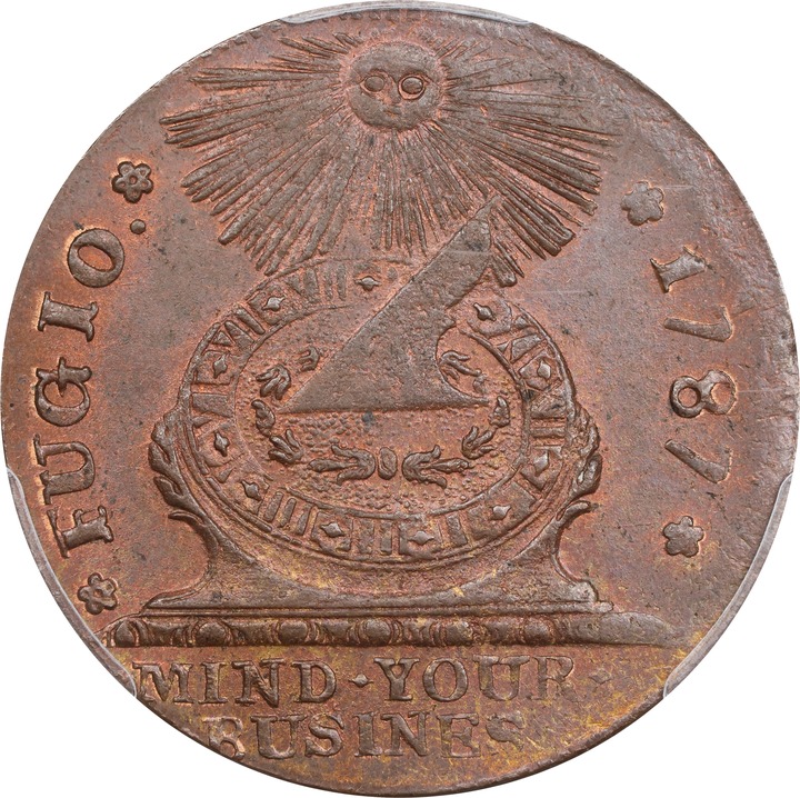 Image for 1787 Fugio 1c 4 Cinquefoils, UNITED STATES, Newman 8-B MS BN MS64 BN