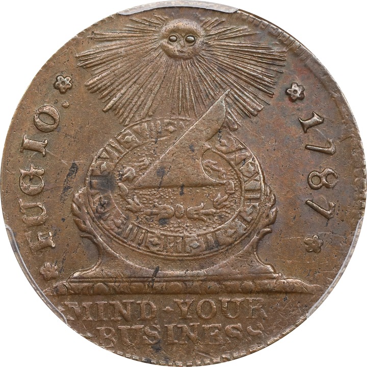 1787 Fugio 1c 4 Cinquefoils, UNITED STATES, Newman 8-B MS BN G6 BN thumbnail 16