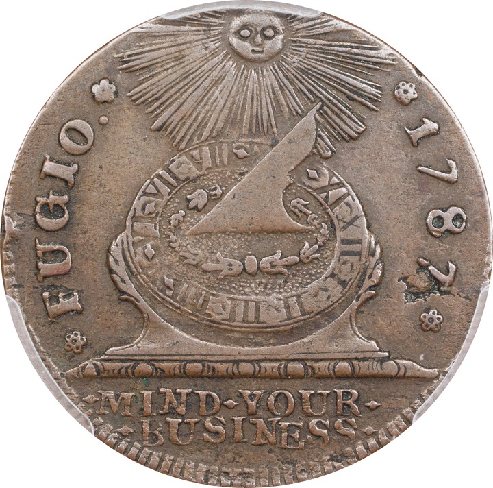 1787 Fugio 1c 4 Cinquefoils, STATES UNITED, Newman 7-T MS BN VF35 BN thumbnail 12