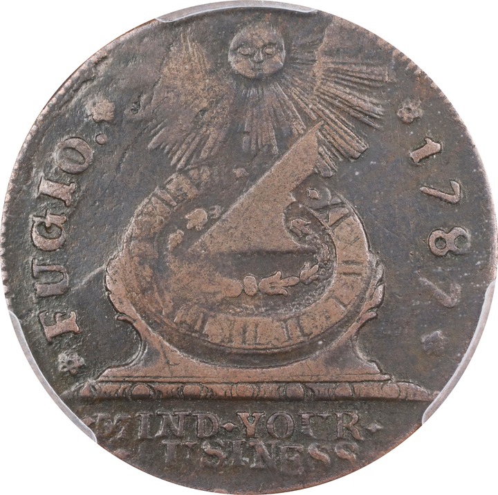 Image for 1787 Fugio 1c 4 Cinquefoils, STATES UNITED, Newman 7-T MS BN VF25 BN