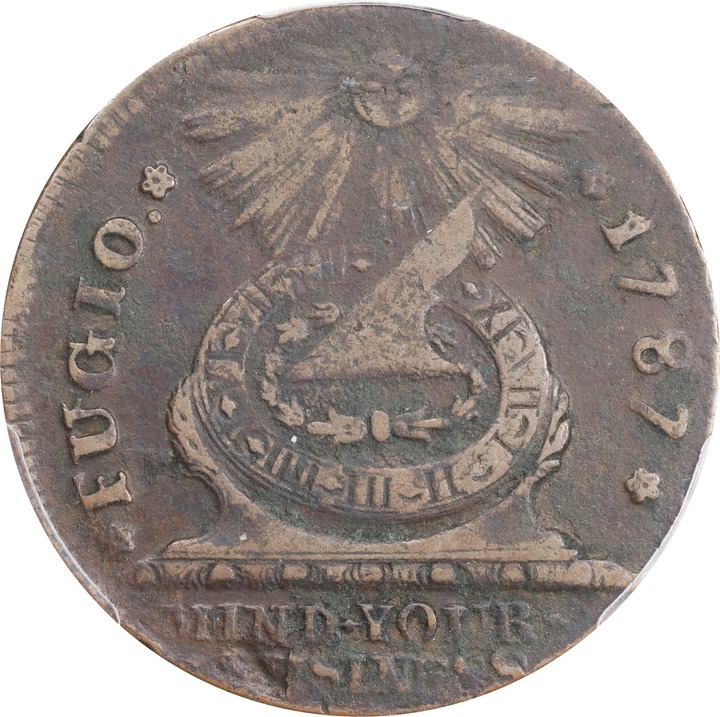 1787 Fugio 1c 4 Cinquefoils, STATES UNITED, Newman 9-P MS BN VG10 BN thumbnail 12