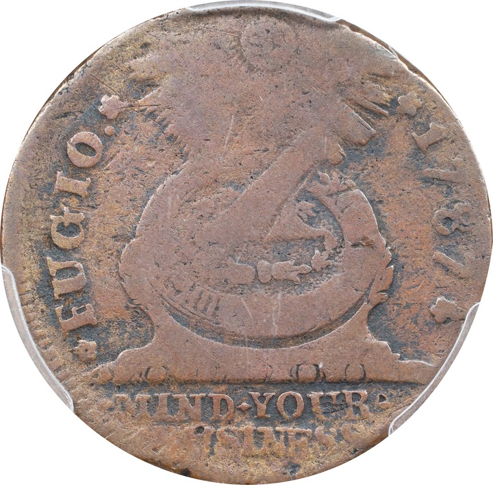 Image for 1787 Fugio 1c 4 Cinquefoils, STATES UNITED, Newman 9-P MS BN VG10 BN