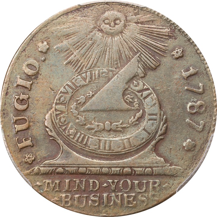 1787 Fugio 1c 4 Cinquefoils, STATES UNITED, Newman 12-M MS BN VG10 BN thumbnail 9