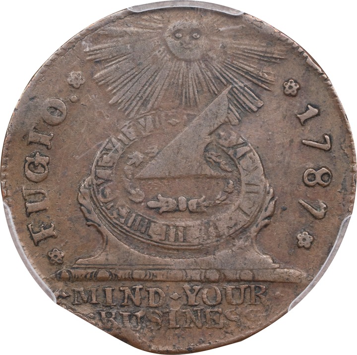 1787 Fugio 1c 4 Cinquefoils, STATES UNITED, Newman 16-N MS BN F15 BN thumbnail 6